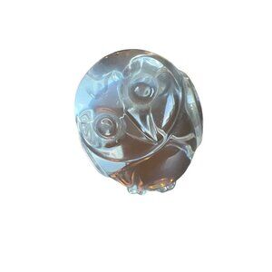 Steuben Glass Owl Figurine 2” Tall Perfect Condition VTG signed